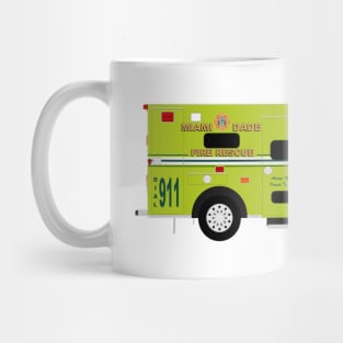 Miami Dade Fire Rescue Ambulance Florida (Spartan Furion) Mug